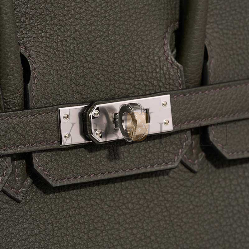 H**mes MASTER BIRKIN 25 TOGO VERT DE GRIS (25*20*13cm)